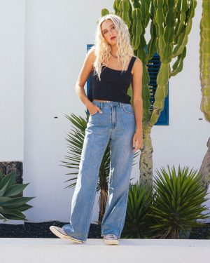 Washed By The Sun Denim Pants – Cali Blue