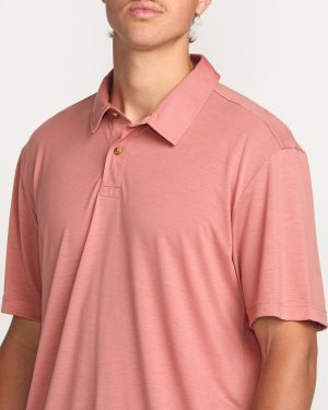 Eclipse Short Sleeve Polo Shirt – Dust Red
