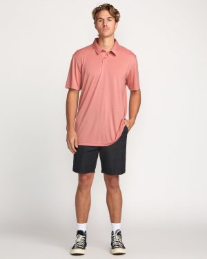 Eclipse Short Sleeve Polo Shirt – Dust Red