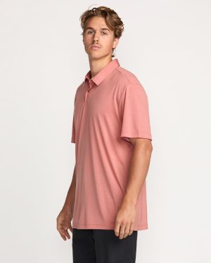 Eclipse Short Sleeve Polo Shirt – Dust Red