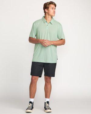 Eclipse Short Sleeve Polo Shirt – Seafoam