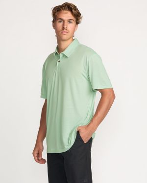 Eclipse Short Sleeve Polo Shirt – Seafoam