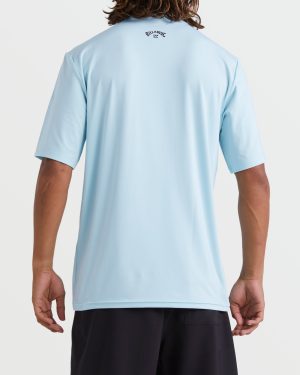 All Day Wave Short Sleeve Rashguard – Coastal Blue