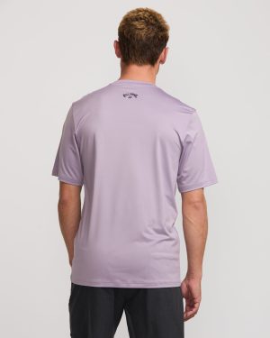All Day Wave Short Sleeve Rashguard – Light Purple