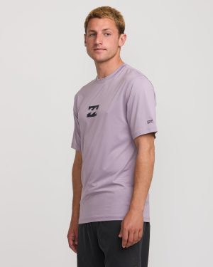 All Day Wave Short Sleeve Rashguard – Light Purple