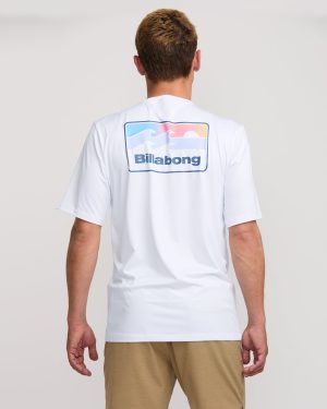 Runner Loose Fit Short Sleeve Surf Tee – White
