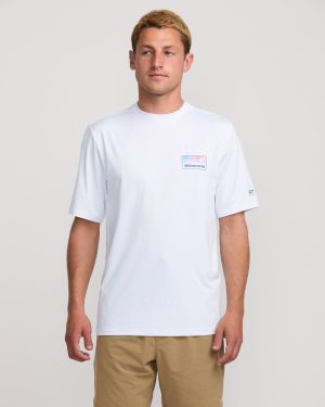 Runner Loose Fit Short Sleeve Surf Tee – White