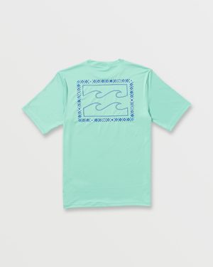Crayon Wave Loose Fit Short Sleeve Surf Tee – Bermuda
