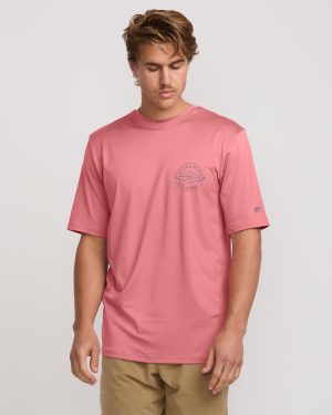 Big Dave Loose Fit Short Sleeve Surf Tee – Dusty Pink