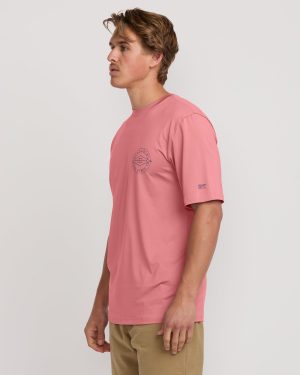 Big Dave Loose Fit Short Sleeve Surf Tee – Dusty Pink