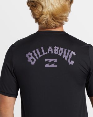 Arch Loose Fit Short Sleeve Surf Tee – Black