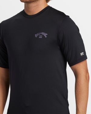 Arch Loose Fit Short Sleeve Surf Tee – Black