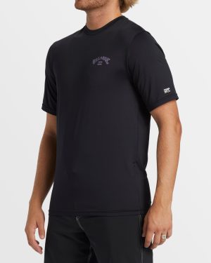 Arch Loose Fit Short Sleeve Surf Tee – Black