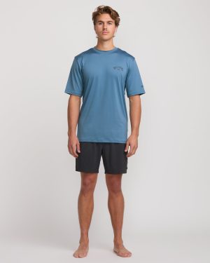 Arch Loose Fit Short Sleeve Surf Tee – Bay Blue