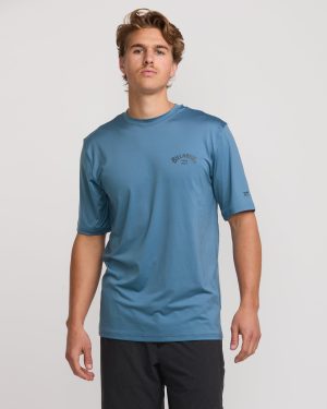 Arch Loose Fit Short Sleeve Surf Tee – Bay Blue