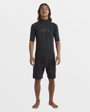 Arch Performance Fit Short Sleeve Rashguard – Black