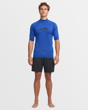 Arch Performance Fit Short Sleeve Rashguard – Cobalt