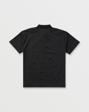 Billabong x Mami Wata Black Star Surf Club Short Sleeve Polo Shirt – Black