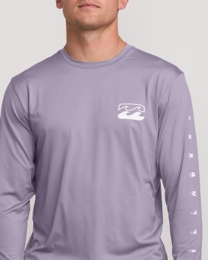 Unity Loose Fit Long Sleeve Surf Tee – Light Purple