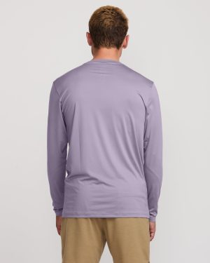 Unity Loose Fit Long Sleeve Surf Tee – Light Purple