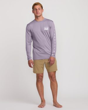 Unity Loose Fit Long Sleeve Surf Tee – Light Purple