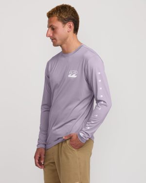 Unity Loose Fit Long Sleeve Surf Tee – Light Purple