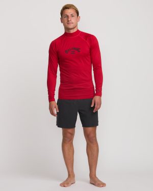 Arch Performance Fit Long Sleeve Rashguard – Scarlet