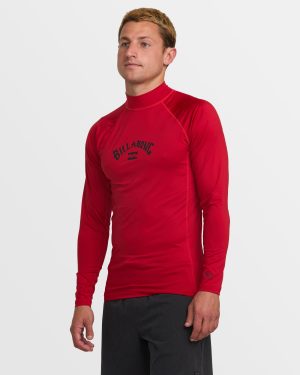 Arch Performance Fit Long Sleeve Rashguard – Scarlet