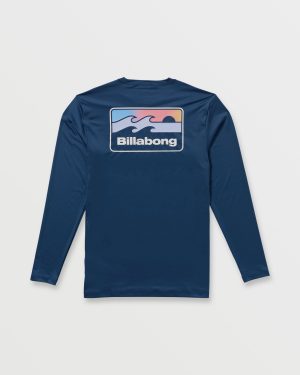 Runner Loose Fit Long Sleeve Surf Tee – Midnight