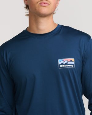 Runner Loose Fit Long Sleeve Surf Tee – Midnight
