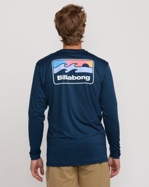 Runner Loose Fit Long Sleeve Surf Tee – Midnight