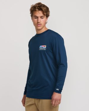 Runner Loose Fit Long Sleeve Surf Tee – Midnight