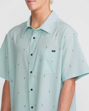 Surftrek Transit Short Sleeve Shirt – Dusty Blue