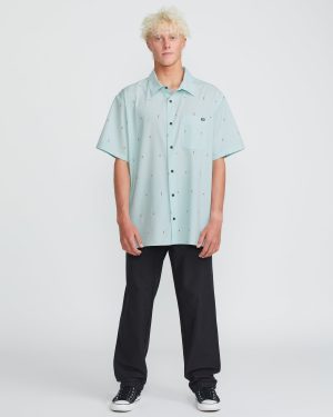 Surftrek Transit Short Sleeve Shirt – Dusty Blue