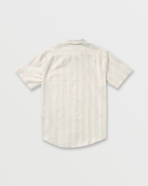 All Day Stripe Short Sleeve Shirt – Off White