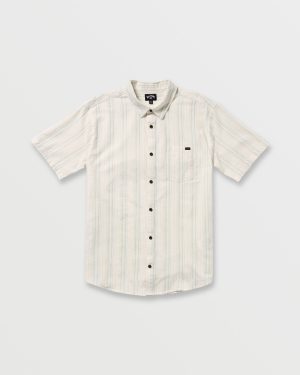 All Day Stripe Short Sleeve Shirt – Off White