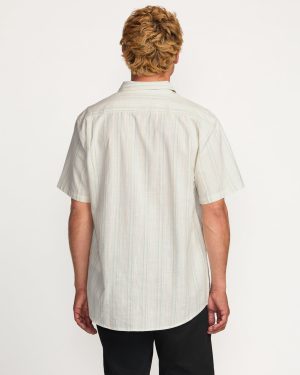 All Day Stripe Short Sleeve Shirt – Off White