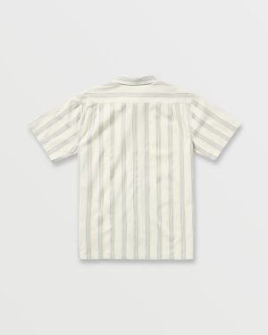 Sundays Jacquard Short Sleeve Shirt – Silver