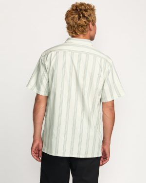 Sundays Jacquard Short Sleeve Shirt – Silver