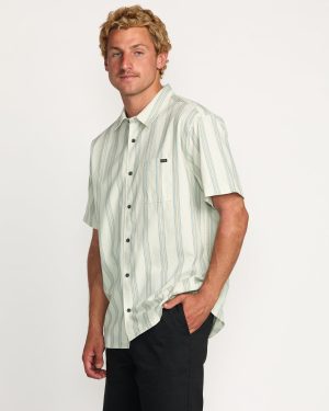 Sundays Jacquard Short Sleeve Shirt – Silver