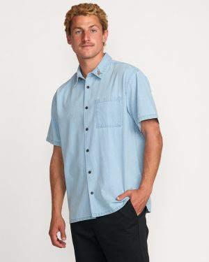 Occy Short Sleeve Shirt – Cloud Blue