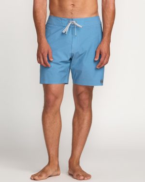Kirra Pro Performance 18 Boardshorts – Carolina Blue