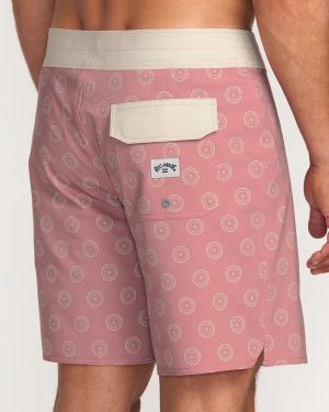Good Times Pro Performance 18 Boardshorts – Dusty Rose