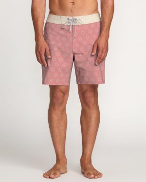 Good Times Pro Performance 18 Boardshorts – Dusty Rose