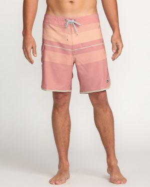 73 Pro Performance 18 Boardshorts – Dusty Pink