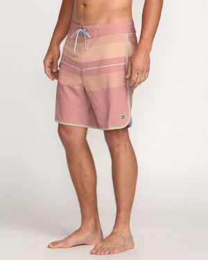 73 Pro Performance 18 Boardshorts – Dusty Pink