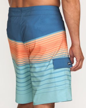 All Day Stripe Pro Performance 20 Boardshorts – Deep Blue
