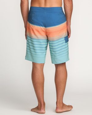 All Day Stripe Pro Performance 20 Boardshorts – Deep Blue