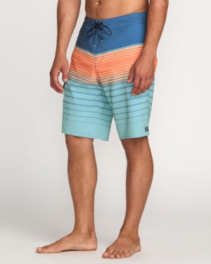 All Day Stripe Pro Performance 20 Boardshorts – Deep Blue
