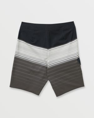All Day Stripe Pro Performance 20 Boardshorts – Pewter